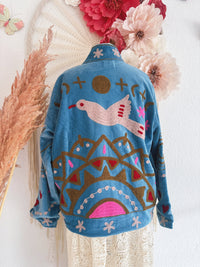 BOHOJACKE MIT STICKEREIEN - MODELL 4 - ONE SIZE -