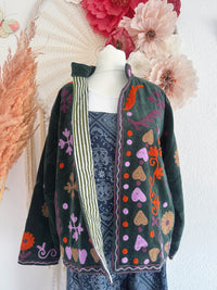 BOHOJACKE MIT STICKEREIEN - MODELL 8 - ONE SIZE -