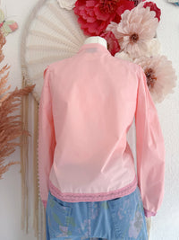 ROMANTISCHE BLUSE IM CHINOISERIE-STIL - ONE SIZE -