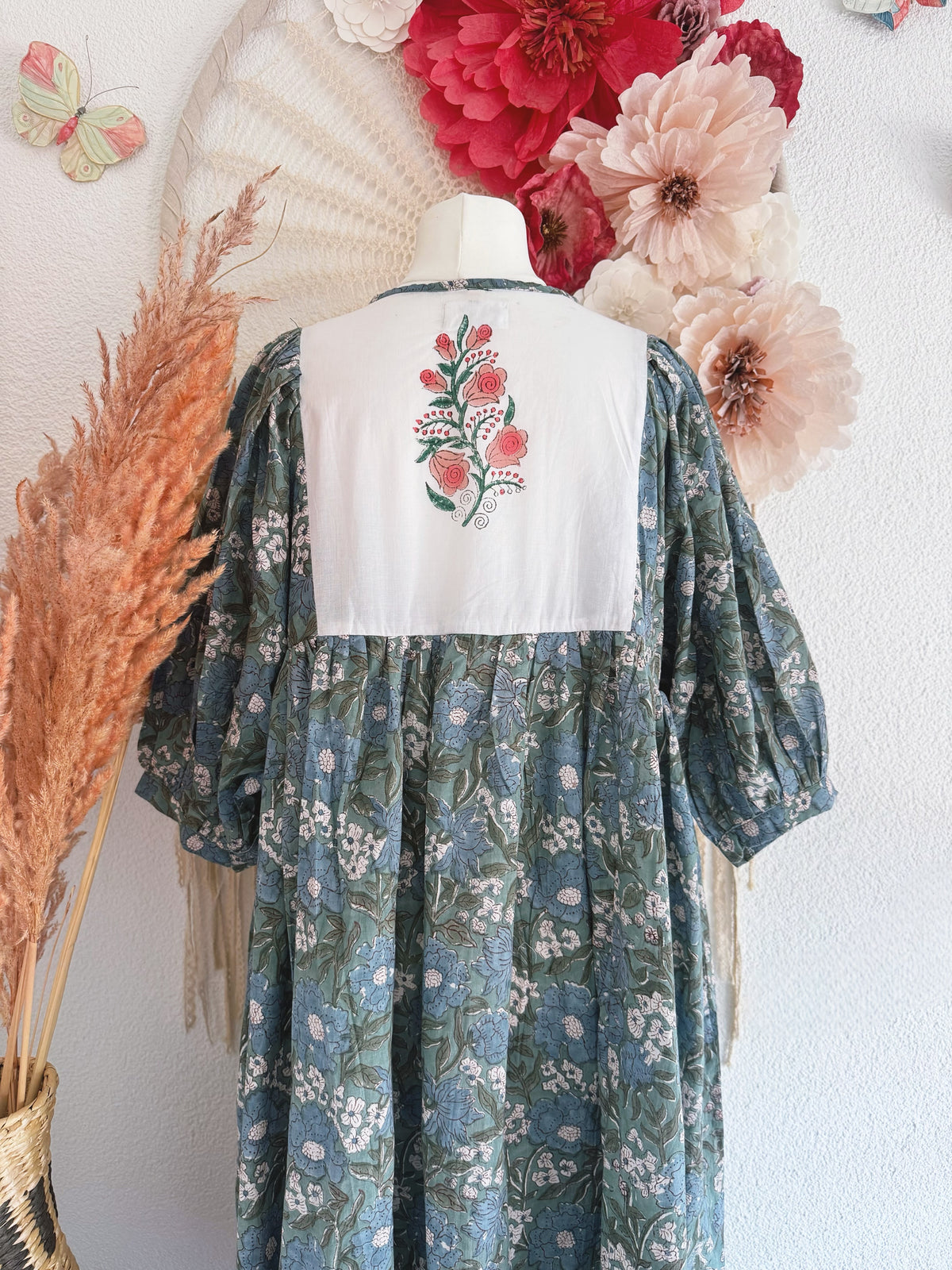 BOHO-TRAUM IM BLOCKPRINT-LOOK MODELL B - ONE SIZE -
