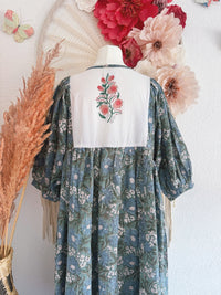BOHO-TRAUM IM BLOCKPRINT-LOOK MODELL B - ONE SIZE -