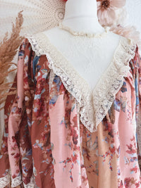 BOHO-TUNIKA IM FLORAL-PATCHWORK-DESIGN - VERSCH. GRÖßEN