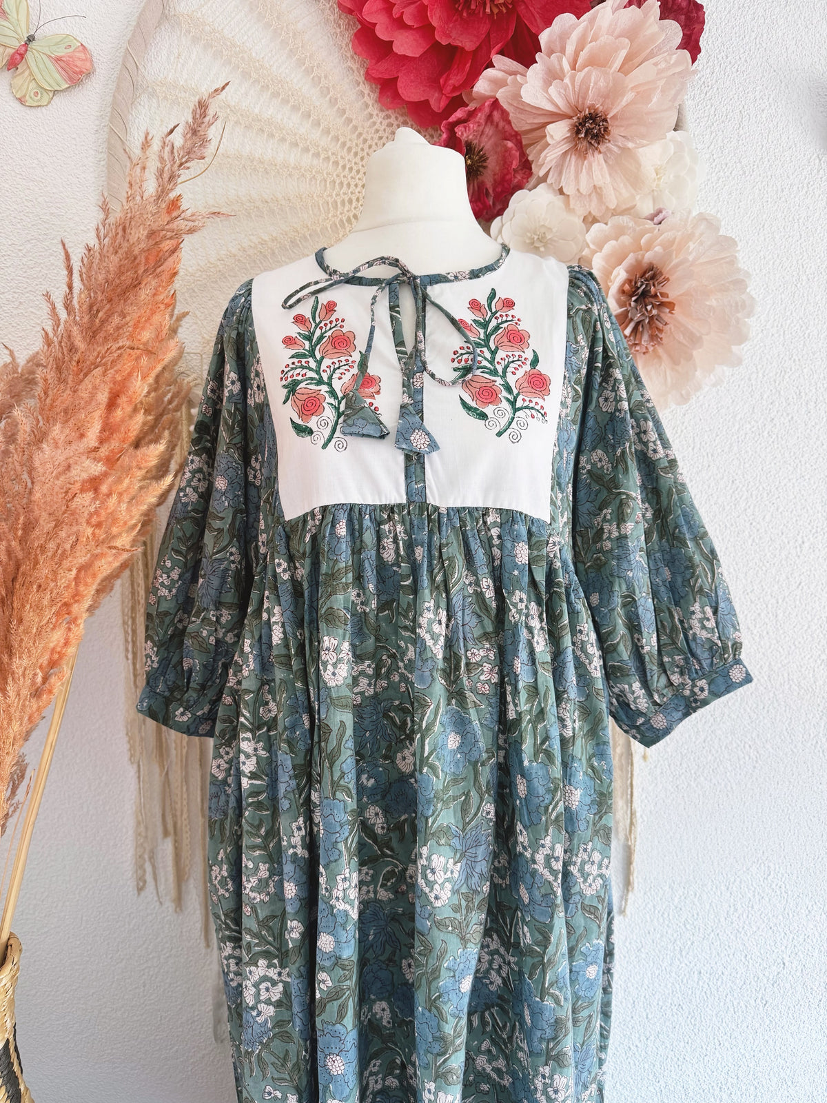 BOHO-TRAUM IM BLOCKPRINT-LOOK MODELL B - ONE SIZE -