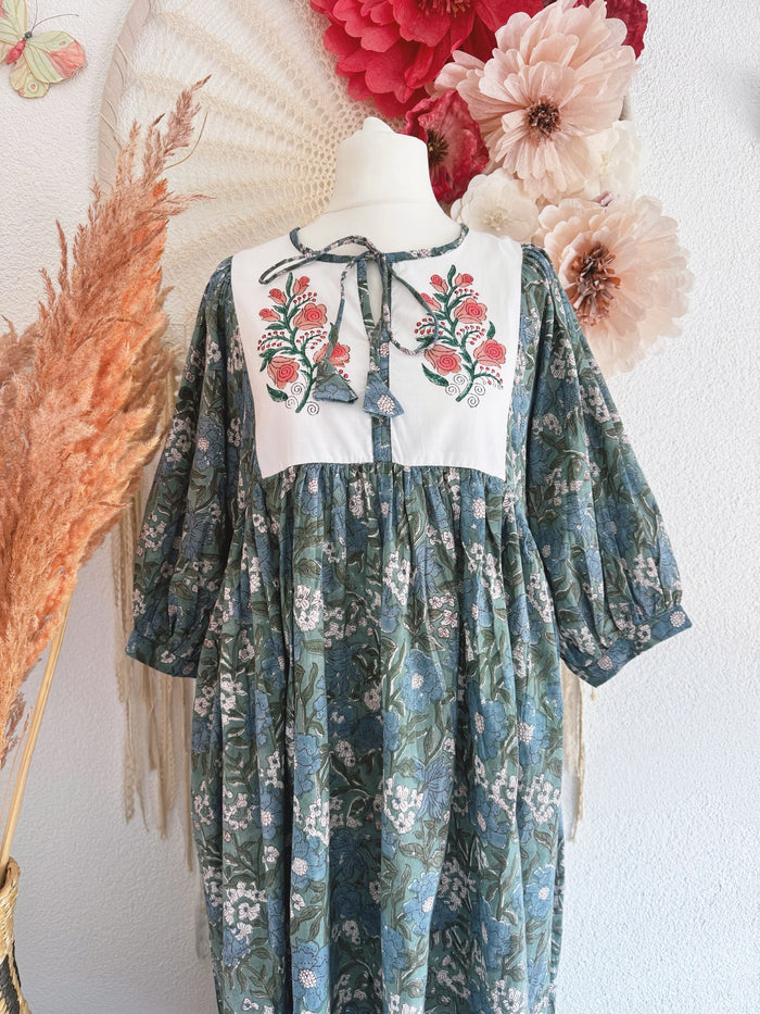 BOHO-TRAUM IM BLOCKPRINT-LOOK MODELL B - ONE SIZE -