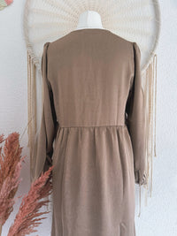 FESTLICHES HÄNGERKLEID IN CHAMPAGNER - ONE SIZE -