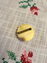 ROMANTISCHE VINTAGE-PORZELLANBROSCHE