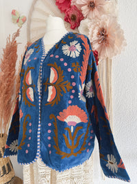 BOHOJACKE MIT STICKEREIEN - MODELL 17 - ONE SIZE -