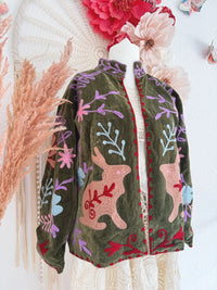 BOHOJACKE MIT STICKEREIEN - MODELL 16 - ONE SIZE -
