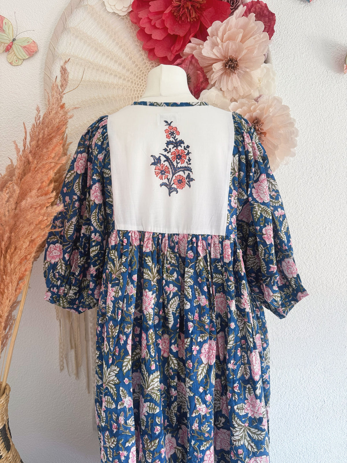 BOHO-TRAUM IM BLOCKPRINT-LOOK MODELL C - ONE SIZE -