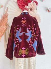 BOHOJACKE MIT STICKEREIEN - MODELL 7 - ONE SIZE -