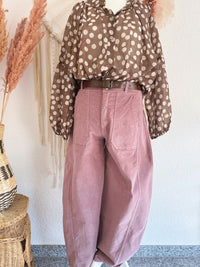 BARREL JEANS AUS CORD IN ALTROSA - ONE SIZE -