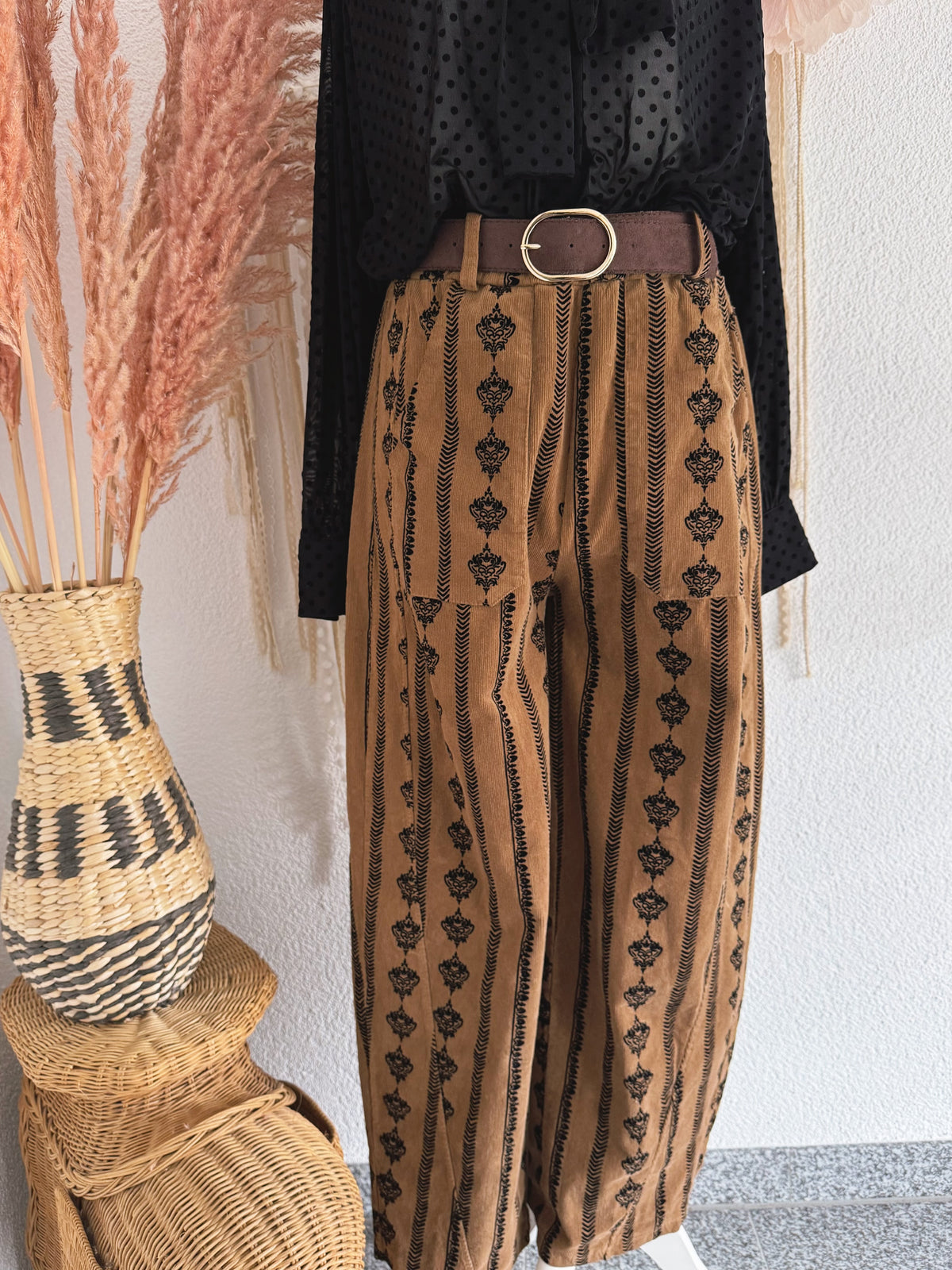 STATEMENT-CORDHOSE IM BOHOLOOK IN BRAUN - ONE SIZE -