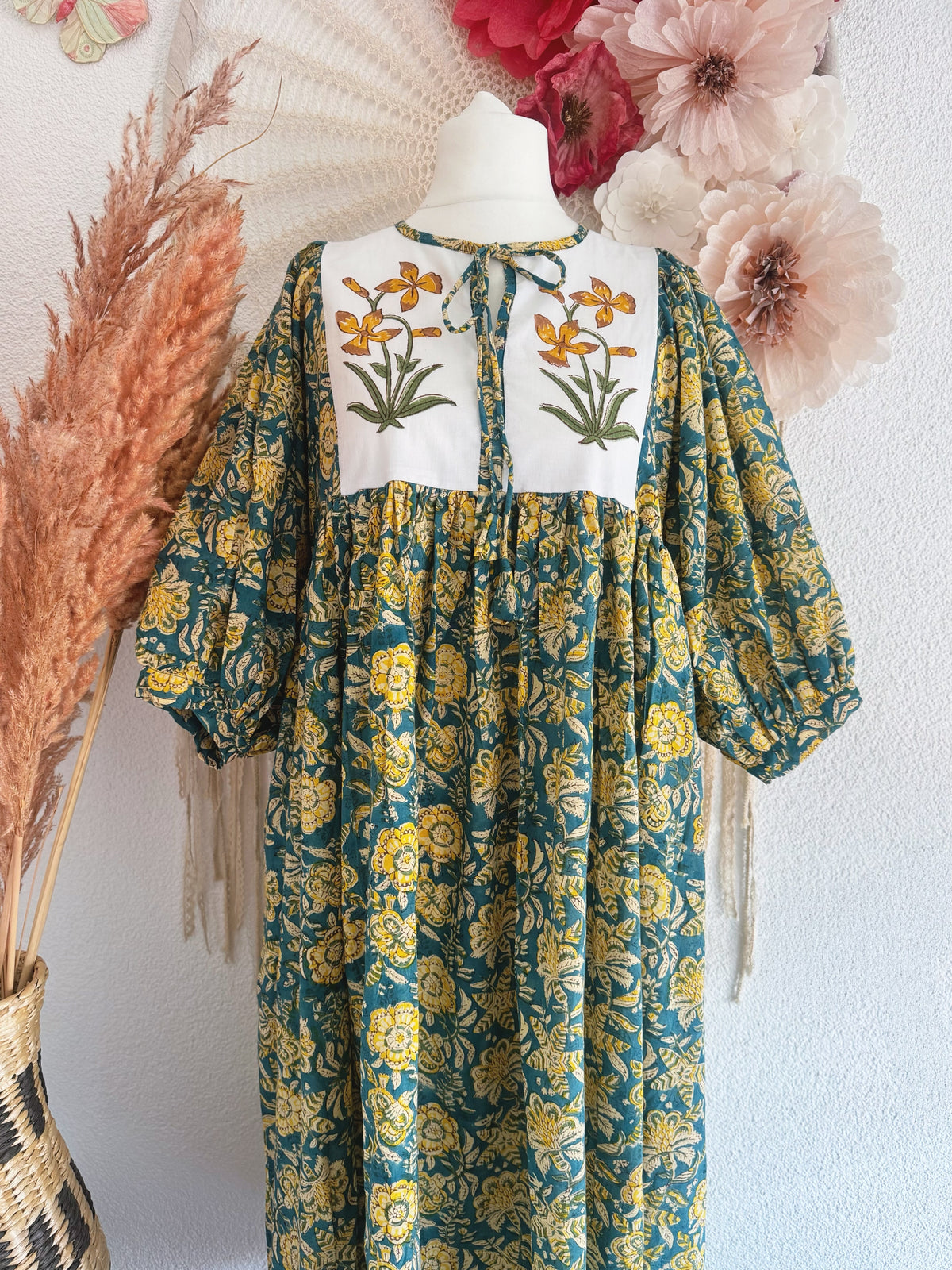 BOHO-TRAUM IM BLOCKPRINT-LOOK MODELL D - ONE SIZE -