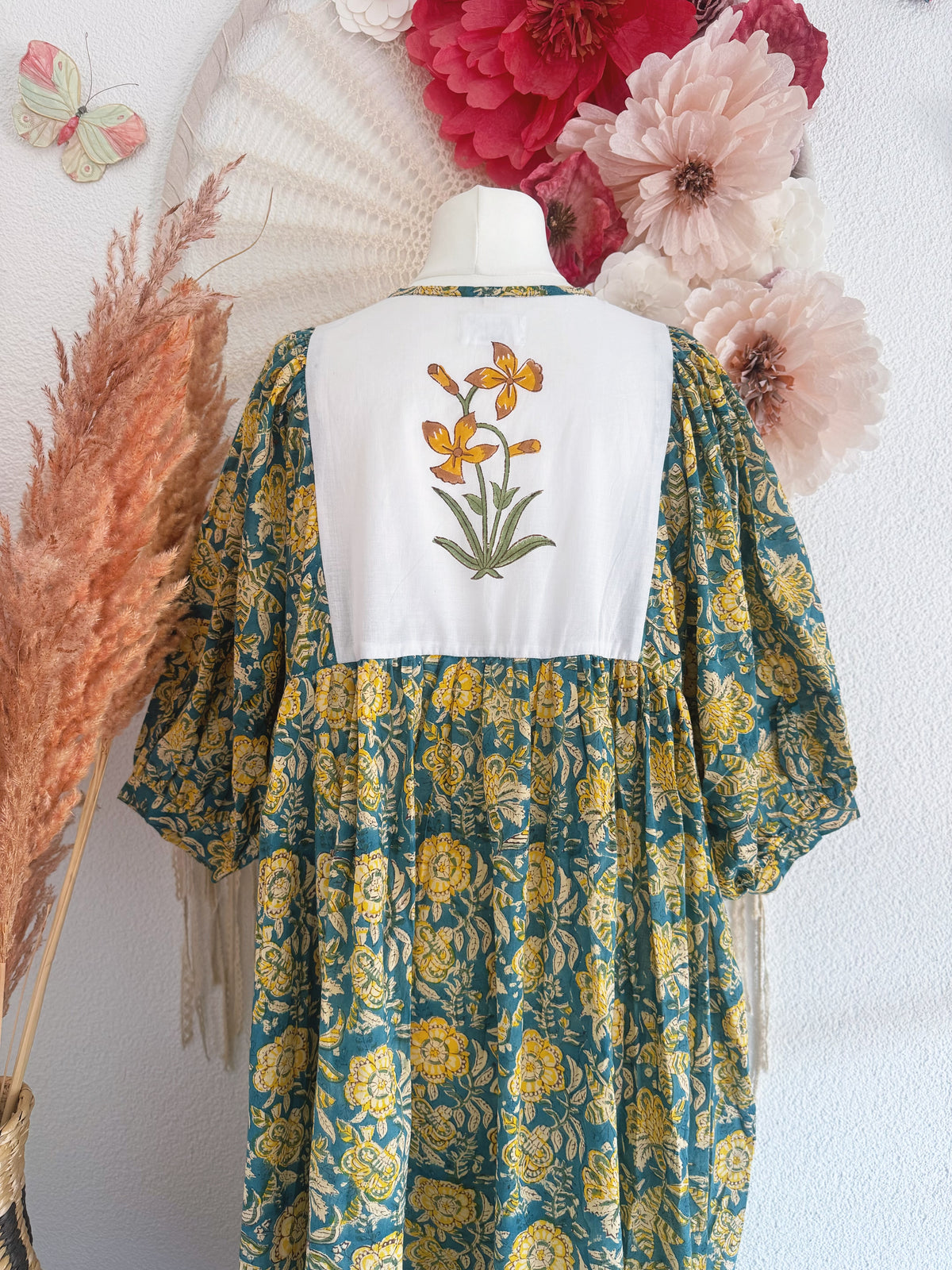 BOHO-TRAUM IM BLOCKPRINT-LOOK MODELL D - ONE SIZE -