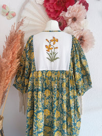 BOHO-TRAUM IM BLOCKPRINT-LOOK MODELL D - ONE SIZE -