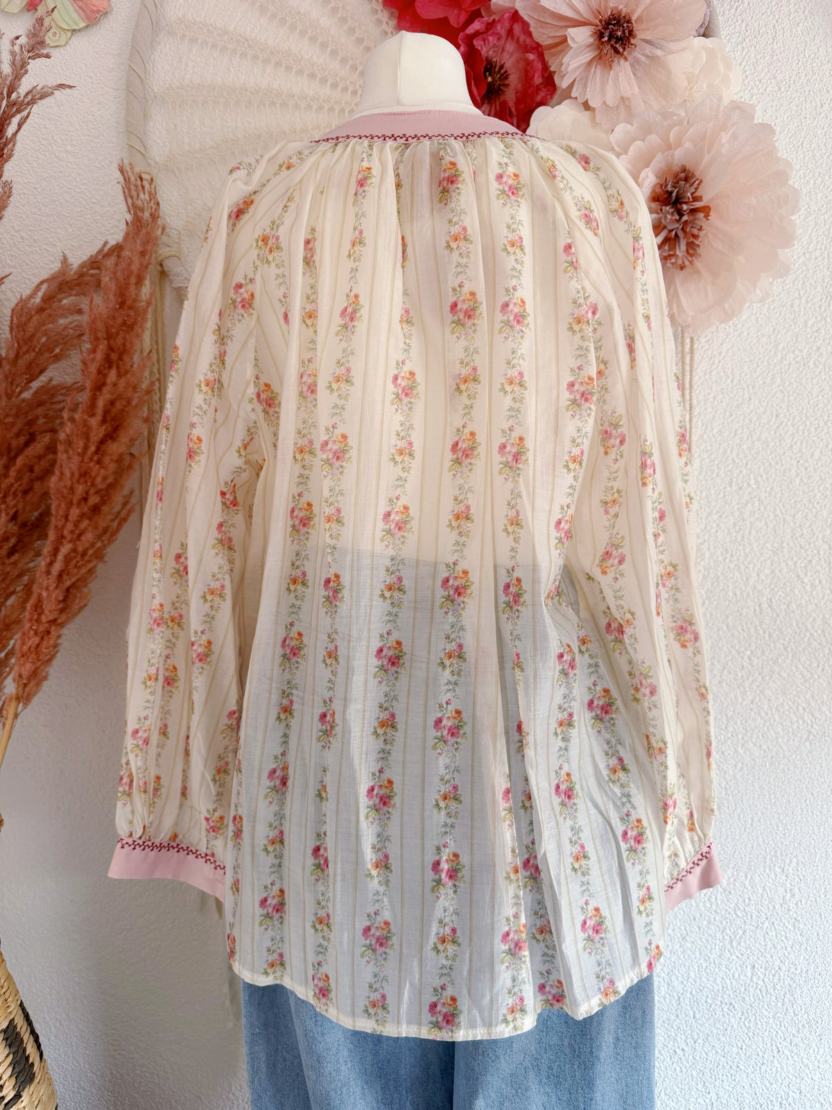 TUNIKA MIT ROMANTISCHEM BLÜTENPRINT - ONE SIZE -