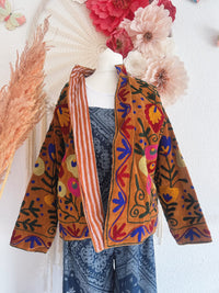 BOHOJACKE MIT STICKEREIEN - MODELL 10 - ONE SIZE -