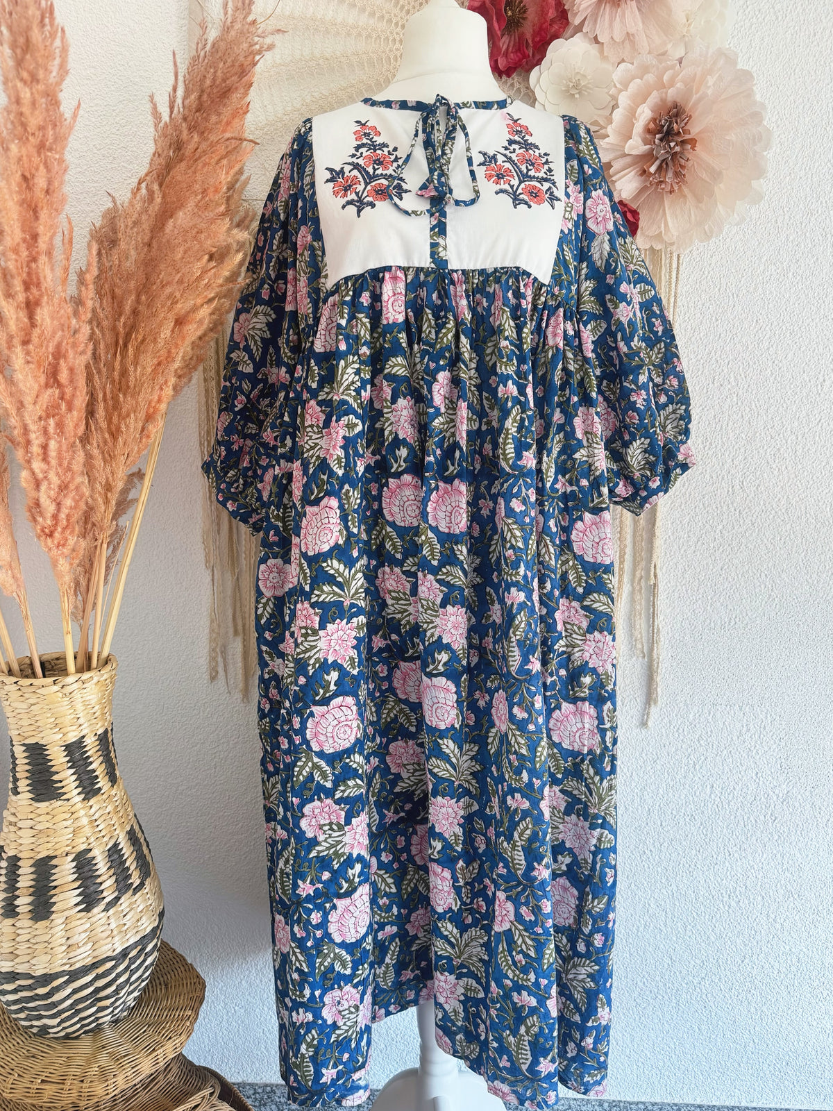 BOHO-TRAUM IM BLOCKPRINT-LOOK MODELL C - ONE SIZE -