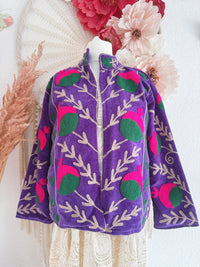 BOHOJACKE MIT STICKEREIEN - MODELL 14 - ONE SIZE -