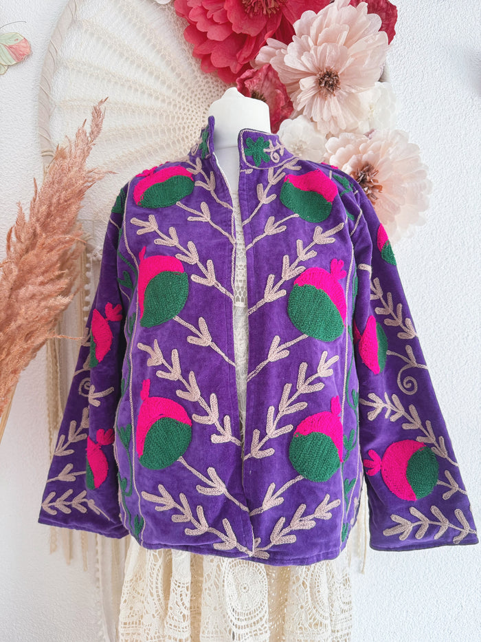 BOHOJACKE MIT STICKEREIEN - MODELL 14 - ONE SIZE -