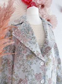 ROMANTISCHER GOBELIN BLAZER MIT BLUMENMUSTER - ONE SIZE -
