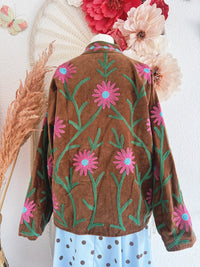 BOHOJACKE MIT STICKEREIEN - MODELL 12 - ONE SIZE -