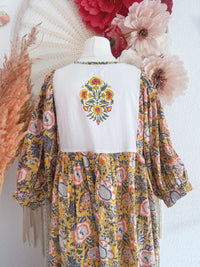 BOHO-TRAUM IM BLOCKPRINT-LOOK MODELL E - ONE SIZE -