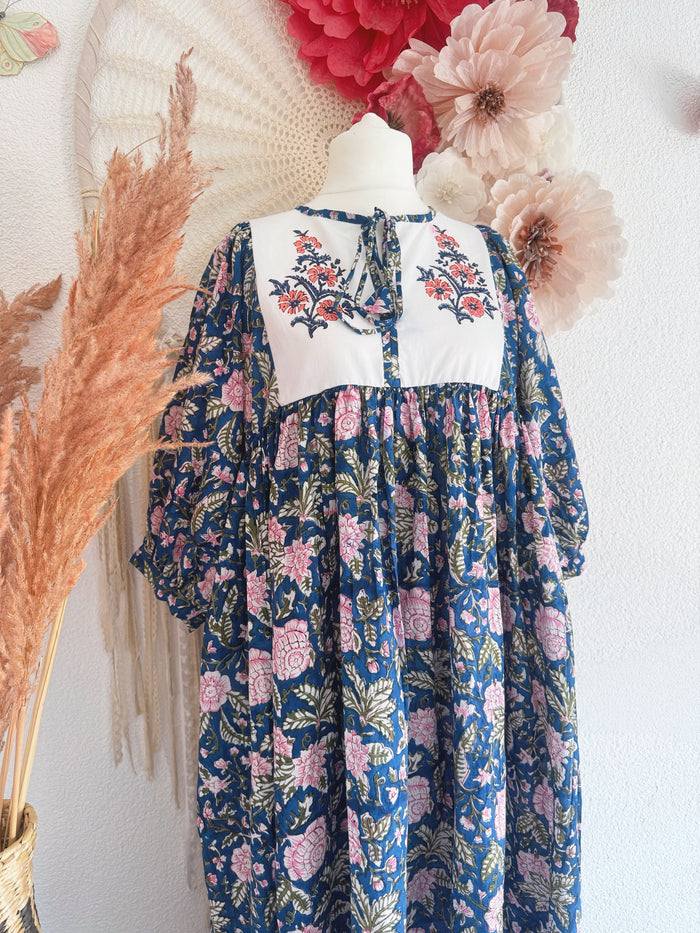 BOHO-TRAUM IM BLOCKPRINT-LOOK MODELL C - ONE SIZE -