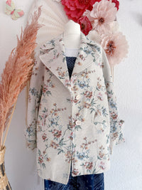 ROMANTISCHER GOBELIN BLAZER MIT BLUMENRANKEN - ONE SIZE -