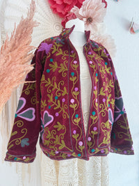 BOHOJACKE MIT STICKEREIEN - MODELL 1 - ONE SIZE -