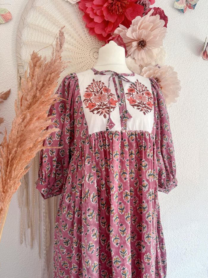 BOHO-TRAUM IM BLOCKPRINT-LOOK MODELL A - ONE SIZE -