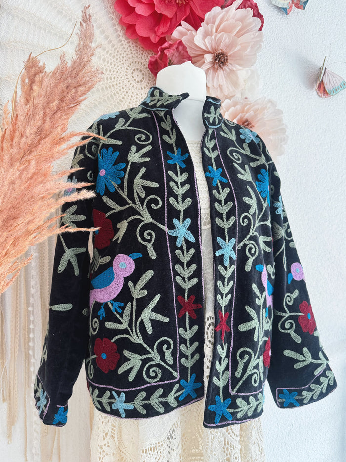 BOHOJACKE MIT STICKEREIEN - MODELL 6 - ONE SIZE -