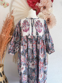 BOHO-TRAUM IM BLOCKPRINT-LOOK MODELL F - ONE SIZE -