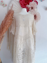 TRAUMHAFTES CROCHETKLEID IM BOHOSTIL - ONE SIZE -