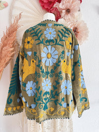 BOHOJACKE MIT STICKEREIEN - MODELL 18 - ONE SIZE -
