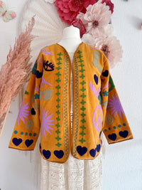 BOHOJACKE MIT STICKEREIEN - MODELL 5 - ONE SIZE -
