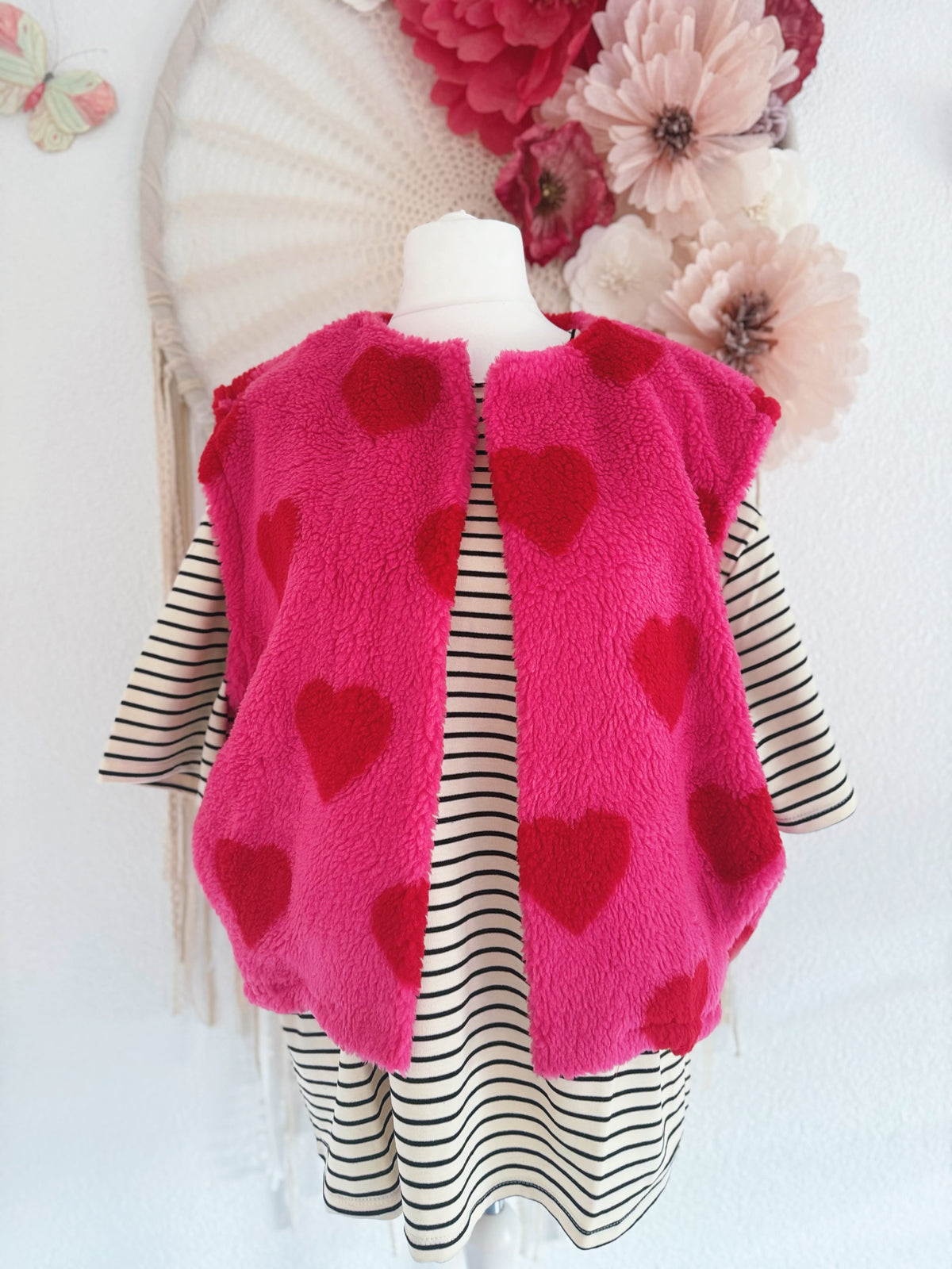 HERZIGE TEDDYWESTE IN PINK - ONE SIZE -