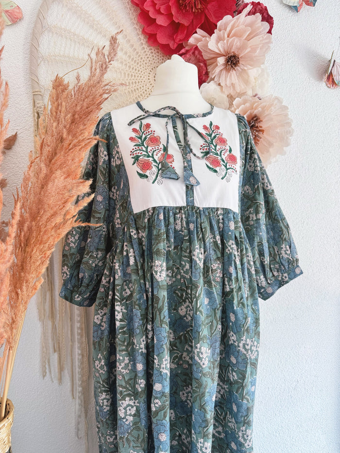 BOHO-TRAUM IM BLOCKPRINT-LOOK MODELL B - ONE SIZE -