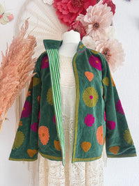 BOHOJACKE MIT STICKEREIEN - MODELL 2 - ONE SIZE -