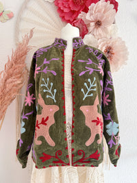 BOHOJACKE MIT STICKEREIEN - MODELL 16 - ONE SIZE -