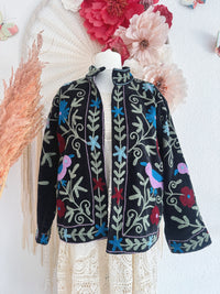 BOHOJACKE MIT STICKEREIEN - MODELL 6 - ONE SIZE -