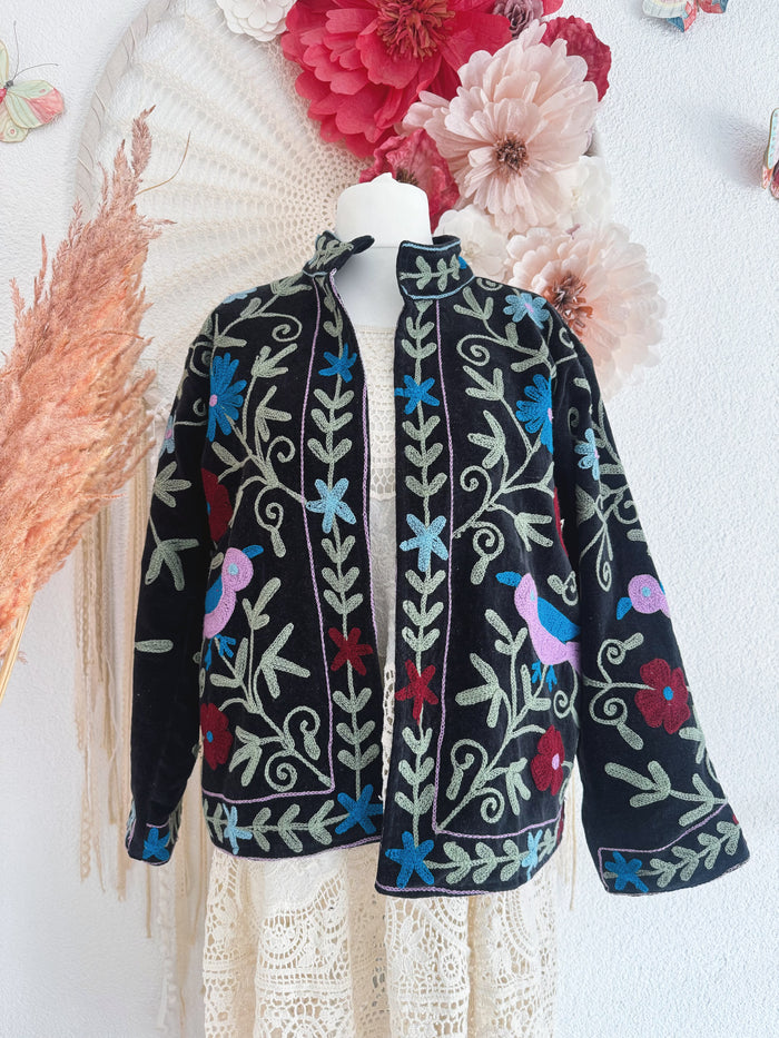 BOHOJACKE MIT STICKEREIEN - MODELL 6 - ONE SIZE -