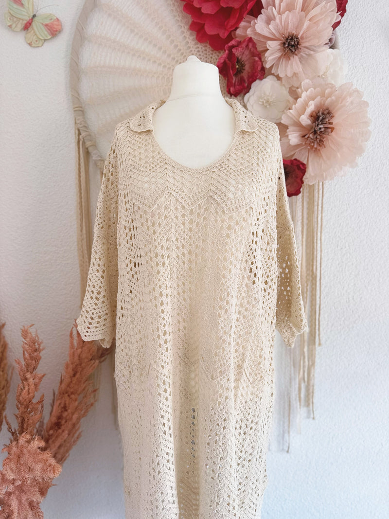 OVERSIZED CROCHETKLEID - ONE SIZE -