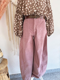 BARREL JEANS AUS CORD IN ALTROSA - ONE SIZE -