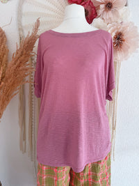 BASIC T-SHIRT IN ALTROSA - ONE SIZE -