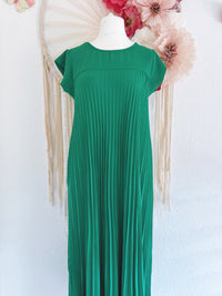 PLISSEEKLEID IN GRÜN - ONE SIZE -