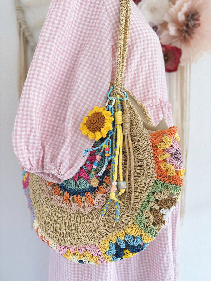 TASCHEN-/SCHLÜSSELANHÄNGER - SONNENBLUME -