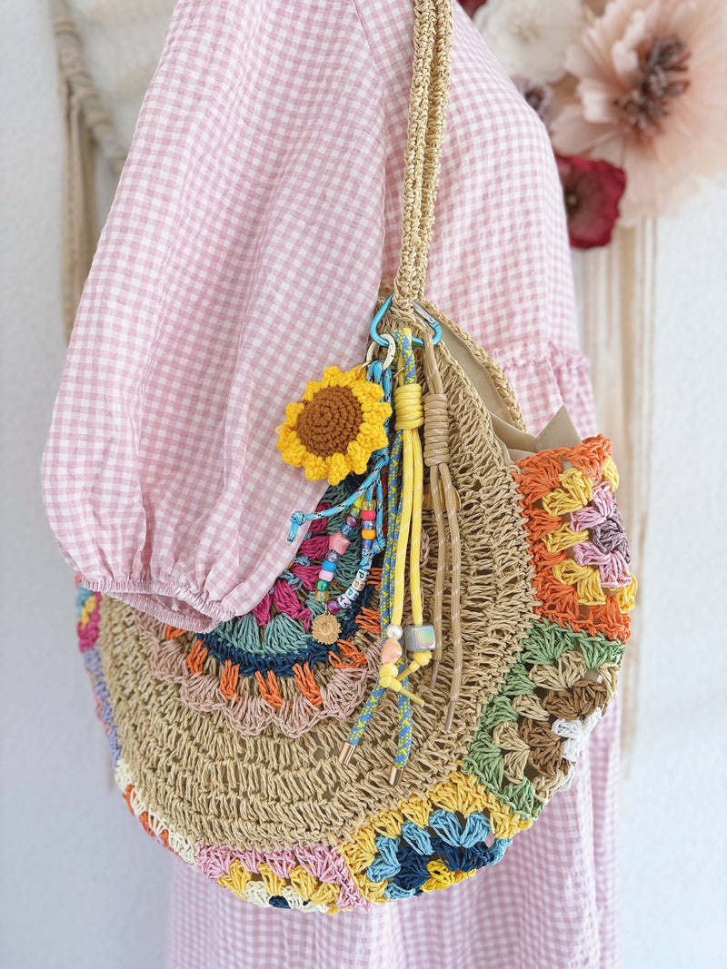 TASCHEN-/SCHLÜSSELANHÄNGER - SONNENBLUME -