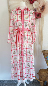 MAXIKLEID IM COTTAGE STIL - VERSCH. GRÖßEN