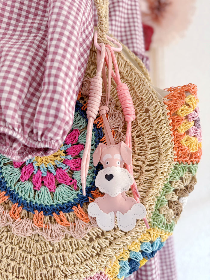TASCHEN-/SCHLÜSSELANHÄNGER - HÜNDCHEN IN ROSA -